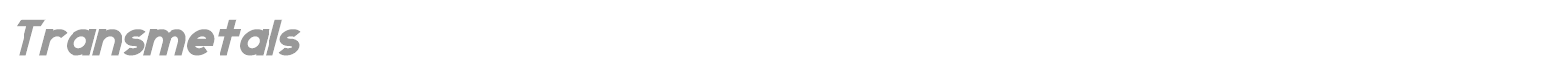 Transmetals font preview
